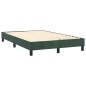 vidaXL Cama box spring con colchón terciopelo verde oscuro 120x200 cm vidaXL Cama box spring con colchón terciopelo verde oscuro 120x200 cm