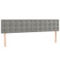 vidaXL Cama box spring con colchón terciopelo gris claro 160x200 cm vidaXL Cama box spring con colchón terciopelo gris claro 160x200 cm