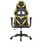 vidaXL Silla gaming cuero sintético negro y dorado vidaXL Silla gaming cuero sintético negro y dorado