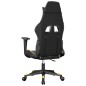 vidaXL Silla gaming cuero sintético negro y dorado vidaXL Silla gaming cuero sintético negro y dorado