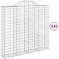 vidaXL Cestas gaviones 20 uds forma de arco hierro 200x50x180/200 cm vidaXL Cestas gaviones 20 uds forma de arco hierro 200x50x180/200 cm