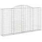 vidaXL Cestas de gaviones 10 uds forma de arco hierro 300x30x160/180cm vidaXL Cestas de gaviones 10 uds forma de arco hierro 300x30x160/180cm