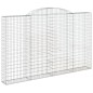vidaXL Cestas de gaviones 4 uds forma de arco hierro 300x30x180/200 cm vidaXL Cestas de gaviones 4 uds forma de arco hierro 300x30x180/200 cm