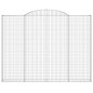 vidaXL Cestas de gaviones 3 uds forma de arco hierro 300x30x220/240 cm vidaXL Cestas de gaviones 3 uds forma de arco hierro 300x30x220/240 cm