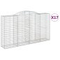 vidaXL Cestas gaviones 17 uds forma de arco hierro 300x50x160/180 cm vidaXL Cestas gaviones 17 uds forma de arco hierro 300x50x160/180 cm