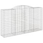 vidaXL Cestas gaviones 17 uds forma de arco hierro 300x50x160/180 cm vidaXL Cestas gaviones 17 uds forma de arco hierro 300x50x160/180 cm