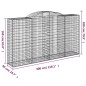 vidaXL Cestas gaviones 17 uds forma de arco hierro 300x50x160/180 cm vidaXL Cestas gaviones 17 uds forma de arco hierro 300x50x160/180 cm