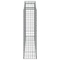 vidaXL Cestas de gaviones 9 uds forma de arco hierro 300x50x180/200 cm vidaXL Cestas de gaviones 9 uds forma de arco hierro 300x50x180/200 cm
