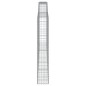 vidaXL Cestas de gaviones 6 uds forma de arco hierro 400x30x180/200 cm
