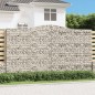 vidaXL Cestas de gaviones 6 uds forma de arco hierro 400x30x220/240 cm vidaXL Cestas de gaviones 6 uds forma de arco hierro 400x30x220/240 cm