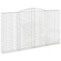 vidaXL Cestas de gaviones 6 uds forma de arco hierro 400x30x220/240 cm vidaXL Cestas de gaviones 6 uds forma de arco hierro 400x30x220/240 cm