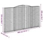 vidaXL Cestas de gaviones 6 uds forma de arco hierro 400x30x220/240 cm vidaXL Cestas de gaviones 6 uds forma de arco hierro 400x30x220/240 cm