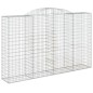 vidaXL Cestas de gaviones 11 uds forma de arco hierro 300x50x180/200cm vidaXL Cestas de gaviones 11 uds forma de arco hierro 300x50x180/200cm