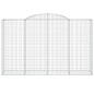 vidaXL Cestas de gaviones 11 uds forma de arco hierro 300x50x180/200cm vidaXL Cestas de gaviones 11 uds forma de arco hierro 300x50x180/200cm