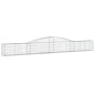 vidaXL Cestas de gaviones 25 uds forma de arco hierro 400x30x40/60 cm vidaXL Cestas de gaviones 25 uds forma de arco hierro 400x30x40/60 cm