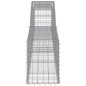 vidaXL Cestas de gaviones 25 uds forma de arco hierro 400x30x40/60 cm vidaXL Cestas de gaviones 25 uds forma de arco hierro 400x30x40/60 cm