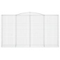 vidaXL Cestas de gaviones 8 uds forma de arco hierro 400x50x220/240 cm vidaXL Cestas de gaviones 8 uds forma de arco hierro 400x50x220/240 cm