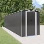 vidaXL Cobertizo de jardín acero galvanizado antracita 192x772x223 cm vidaXL Cobertizo de jardín acero galvanizado antracita 192x772x223 cm