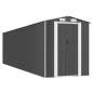 vidaXL Cobertizo de jardín acero galvanizado antracita 192x772x223 cm vidaXL Cobertizo de jardín acero galvanizado antracita 192x772x223 cm