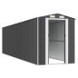 vidaXL Cobertizo de jardín acero galvanizado antracita 192x772x223 cm vidaXL Cobertizo de jardín acero galvanizado antracita 192x772x223 cm