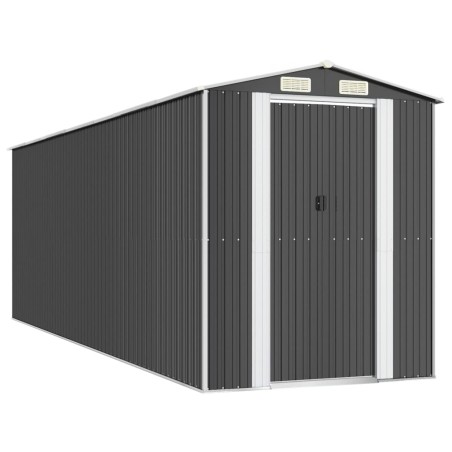 vidaXL Cobertizo de jardín acero galvanizado antracita 192x606x223 cm	