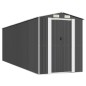 vidaXL Cobertizo de jardín acero galvanizado antracita 192x606x223 cm vidaXL Cobertizo de jardín acero galvanizado antracita 192x606x223 cm