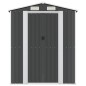 vidaXL Cobertizo de jardín acero galvanizado antracita 192x606x223 cm vidaXL Cobertizo de jardín acero galvanizado antracita 192x606x223 cm
