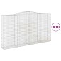 vidaXL Cestas de gaviones 10 uds forma de arco hierro 400x50x220/240cm vidaXL Cestas de gaviones 10 uds forma de arco hierro 400x50x220/240cm