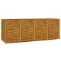 vidaXL Caja de almacenaje de jardín madera maciza acacia 280x87x104 cm