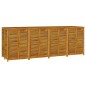 vidaXL Caja de almacenaje de jardín madera maciza acacia 280x87x104 cm