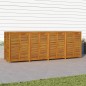 vidaXL Caja de almacenaje de jardín madera maciza acacia 280x87x104 cm