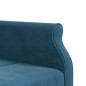 vidaXL Sofá cama en forma de L terciopelo azul 271x140x70 cm vidaXL Sofá cama en forma de L terciopelo azul 271x140x70 cm