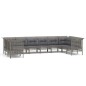 vidaXL Set de muebles de jardín 10 pzas y cojines ratán sintético gris vidaXL Set de muebles de jardín 10 pzas y cojines ratán sintético gris