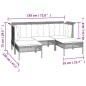 vidaXL Set de muebles de jardín 9 pzas y cojines ratán sintético gris vidaXL Set de muebles de jardín 9 pzas y cojines ratán sintético gris