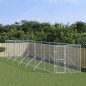 vidaXL Perrera de exterior acero galvanizado plateado 2x14x2 m vidaXL Perrera de exterior acero galvanizado plateado 2x14x2 m