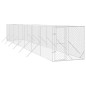 vidaXL Perrera de exterior acero galvanizado plateado 2x14x2 m vidaXL Perrera de exterior acero galvanizado plateado 2x14x2 m