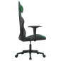 vidaXL Silla gaming cuero sintético negro y verde vidaXL Silla gaming cuero sintético negro y verde