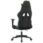 vidaXL Silla gaming cuero sintético negro y verde vidaXL Silla gaming cuero sintético negro y verde