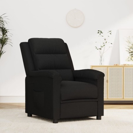 vidaXL Sillón reclinable de terciopelo negro