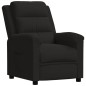 vidaXL Sillón reclinable de terciopelo negro vidaXL Sillón reclinable de terciopelo negro