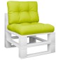 vidaXL Cojines para sofá de palets 2 unidades tela verde claro vidaXL Cojines para sofá de palets 2 unidades tela verde claro