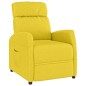 vidaXL Sillón reclinable de tela amarillo claro vidaXL Sillón reclinable de tela amarillo claro