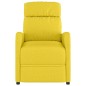vidaXL Sillón reclinable de tela amarillo claro vidaXL Sillón reclinable de tela amarillo claro