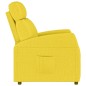 vidaXL Sillón reclinable de tela amarillo claro vidaXL Sillón reclinable de tela amarillo claro