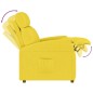 vidaXL Sillón reclinable de tela amarillo claro vidaXL Sillón reclinable de tela amarillo claro