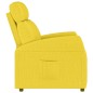 vidaXL Sillón reclinable eléctrico de tela amarillo claro vidaXL Sillón reclinable eléctrico de tela amarillo claro