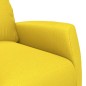 vidaXL Sillón reclinable eléctrico de tela amarillo claro vidaXL Sillón reclinable eléctrico de tela amarillo claro