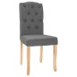 vidaXL Sillas de comedor 4 unidades tela gris oscura vidaXL Sillas de comedor 4 unidades tela gris oscura