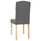 vidaXL Sillas de comedor 4 unidades tela gris oscura vidaXL Sillas de comedor 4 unidades tela gris oscura