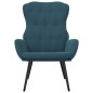 vidaXL Silla de relajación de terciopelo azul
